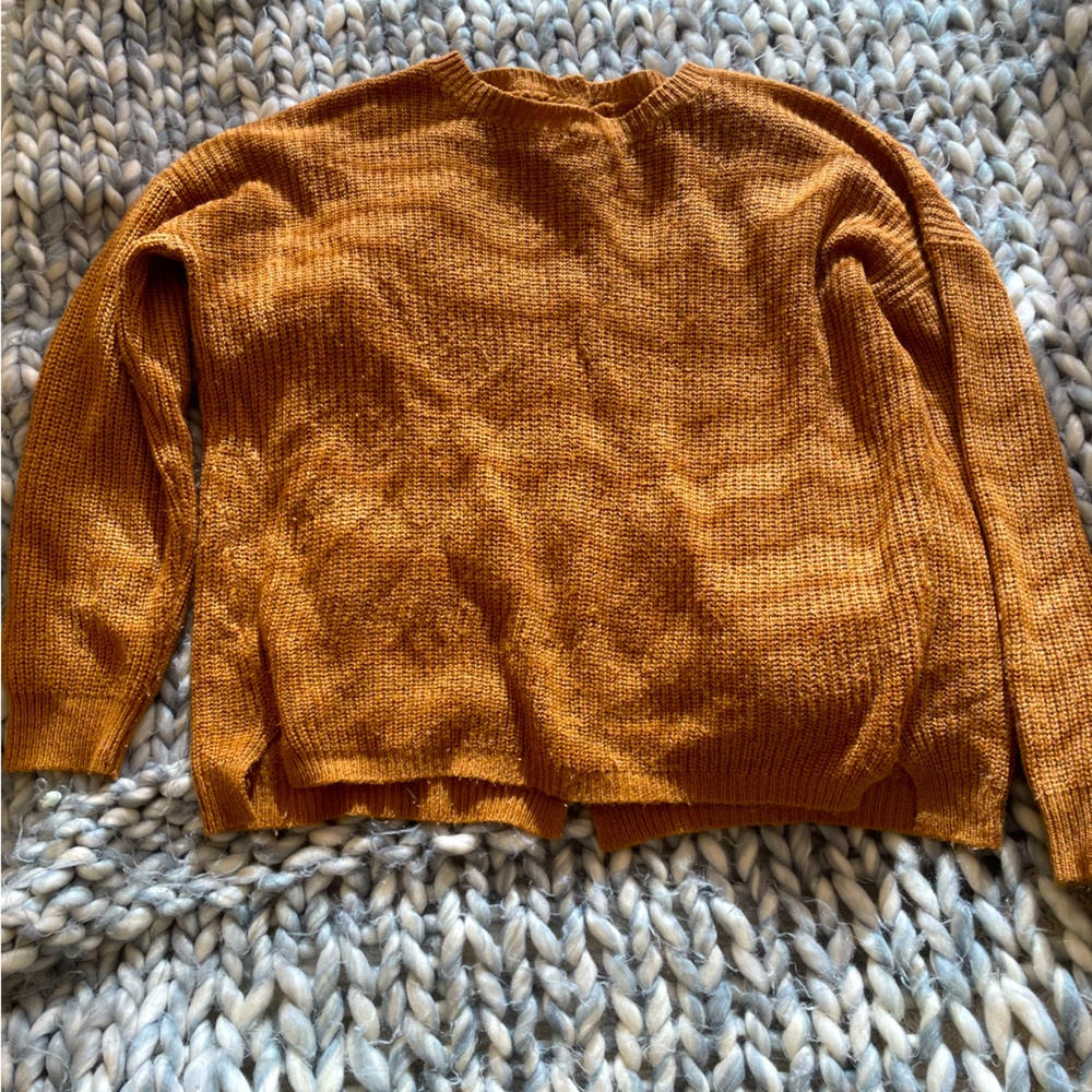 Rust orange POL sweater - perfect for the Fall and winter season